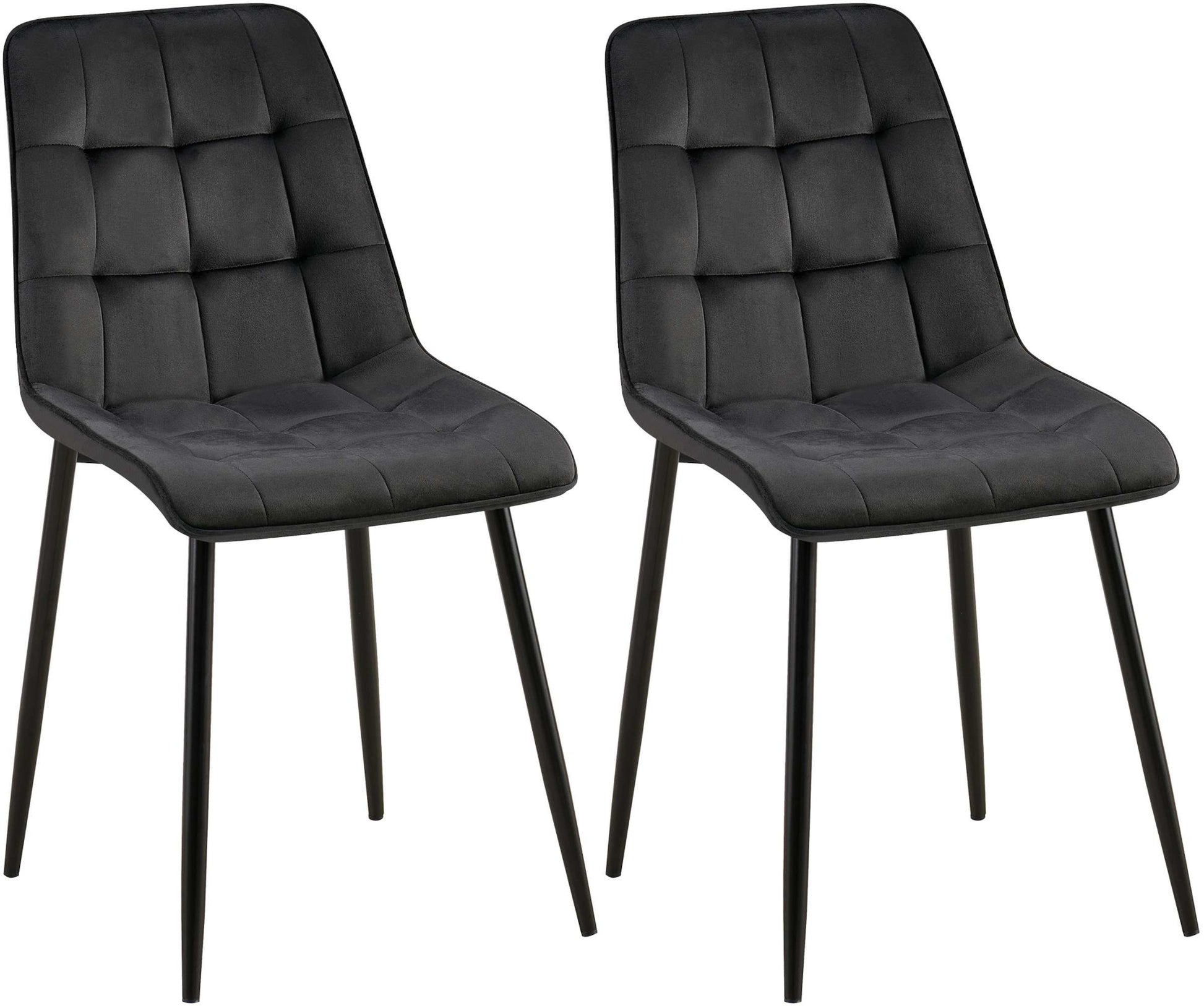 2er Set Esszimmerstuhl Gifford Samtbezug - homemem39