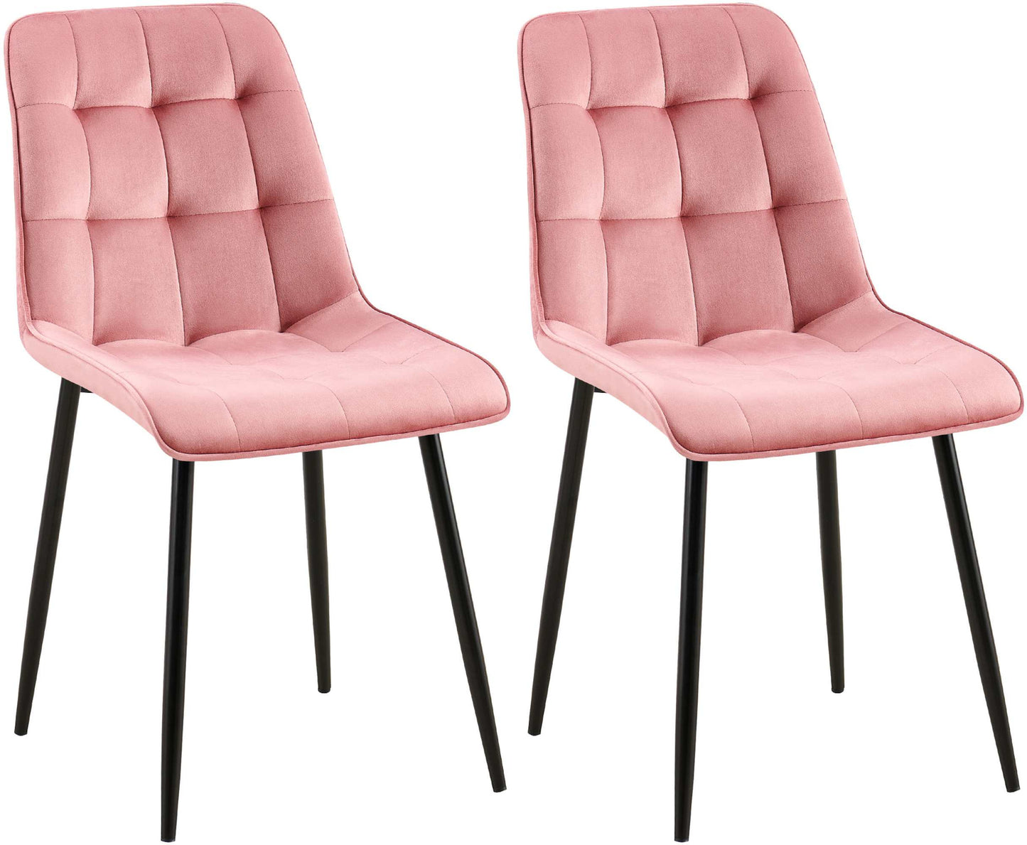 2er Set Esszimmerstuhl Gifford Samtbezug - homemem39