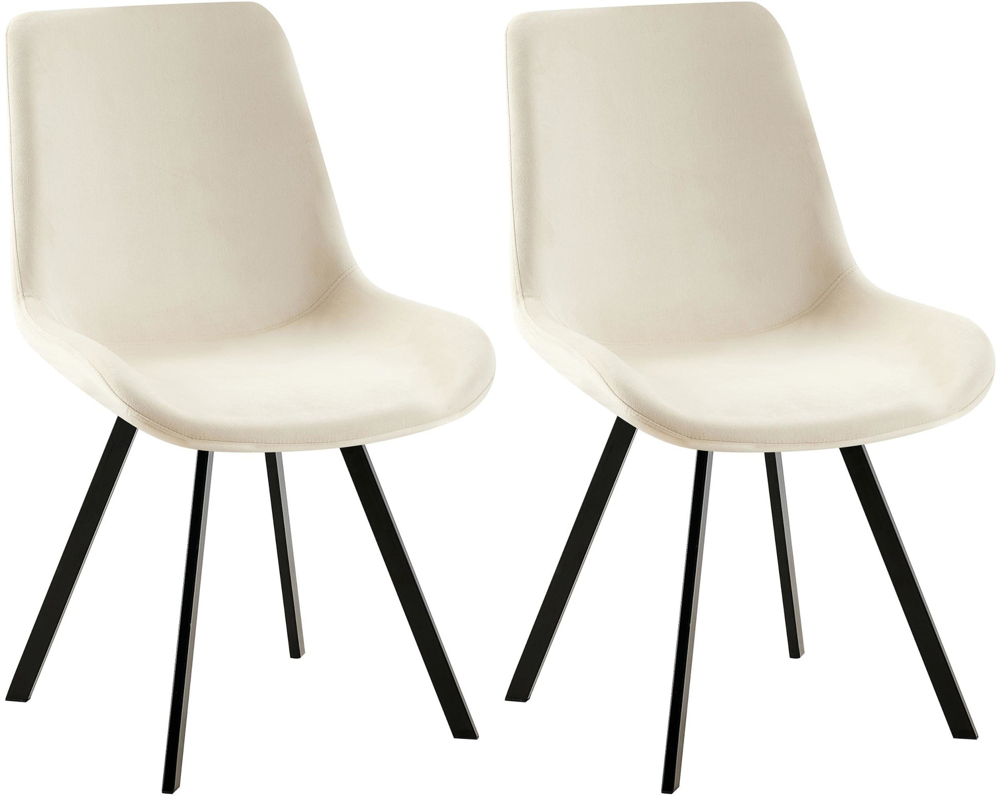 2er Set Esszimmerstuhl Lewes Samt - homemem39