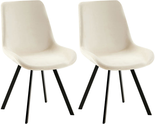 2er Set Esszimmerstuhl Lewes Samt - homemem39