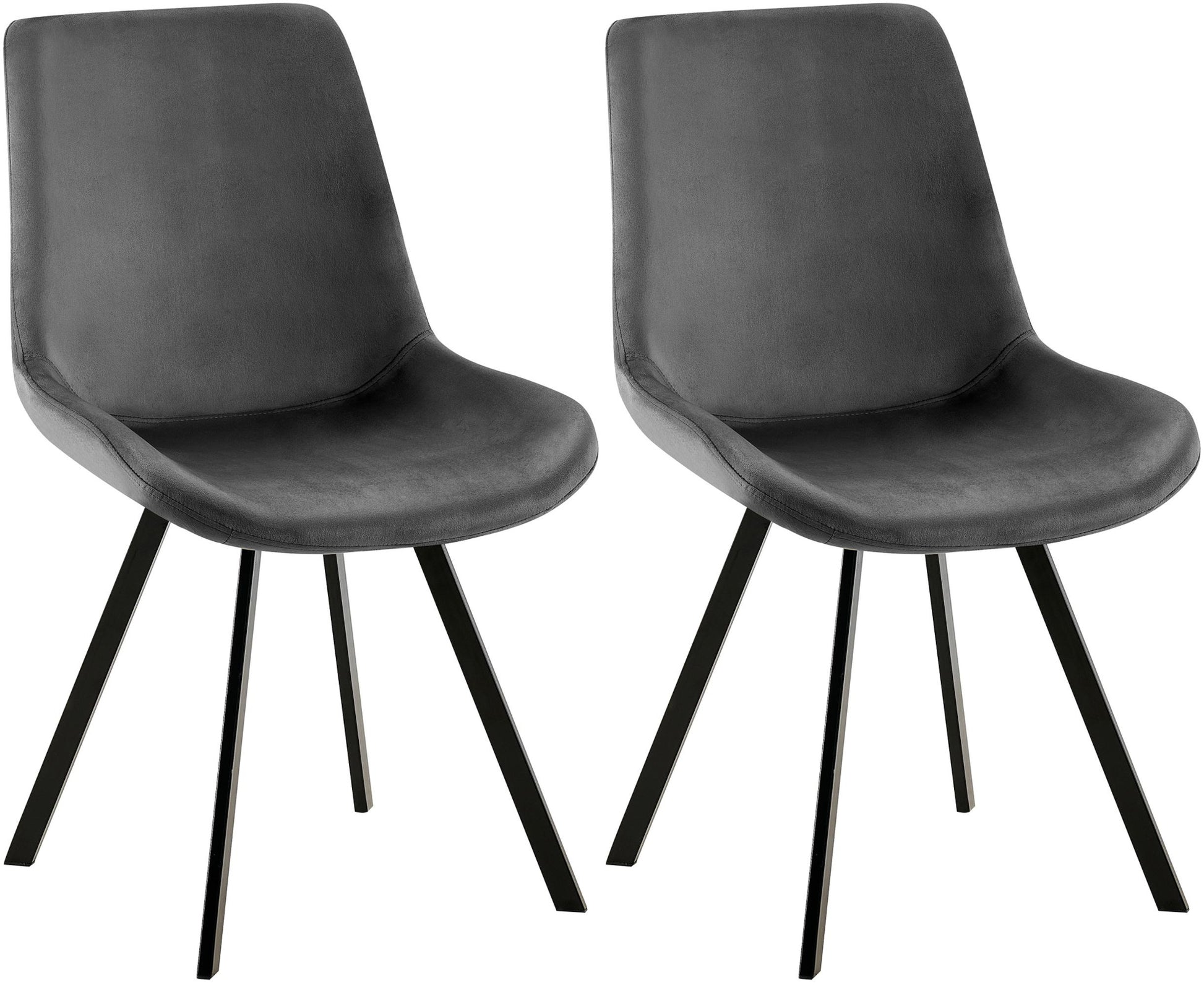 2er Set Esszimmerstuhl Lewes Samt - homemem39