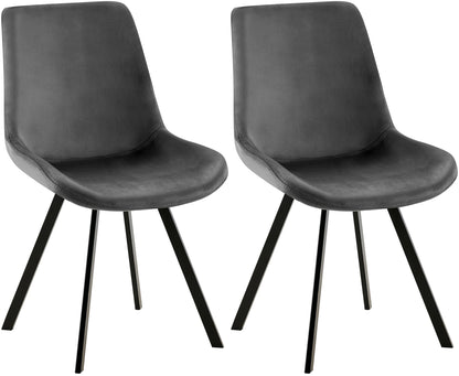2er Set Esszimmerstuhl Lewes Samt - homemem39