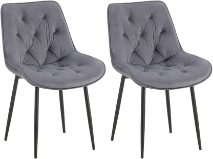 2er Set Esszimmerstuhl Wallace Samt - homemem39