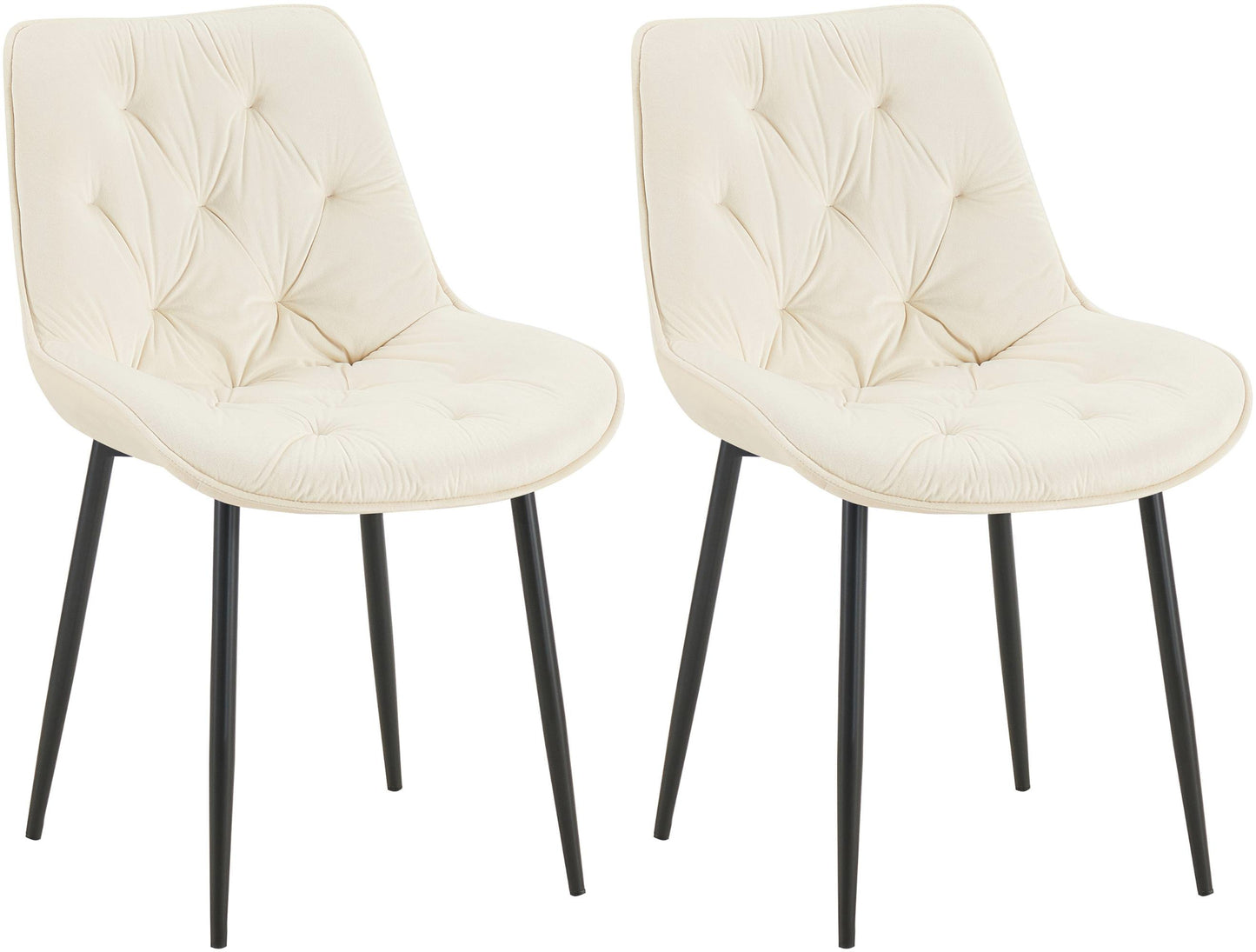 2er Set Esszimmerstuhl Wallace Samt - homemem39