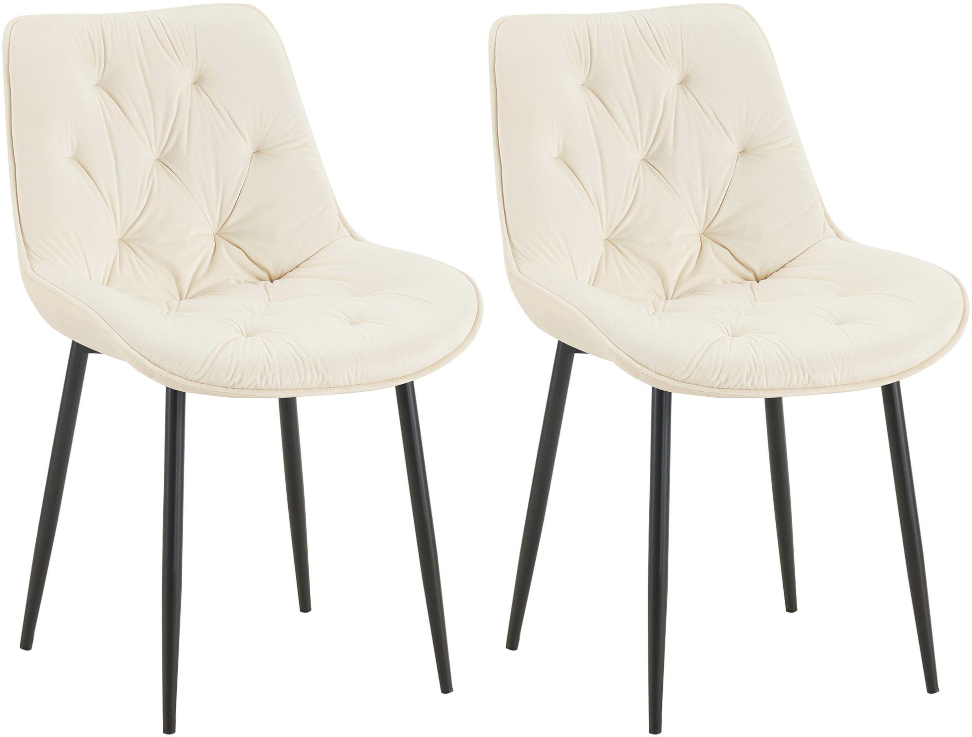 2er Set Esszimmerstuhl Wallace Samt - homemem39