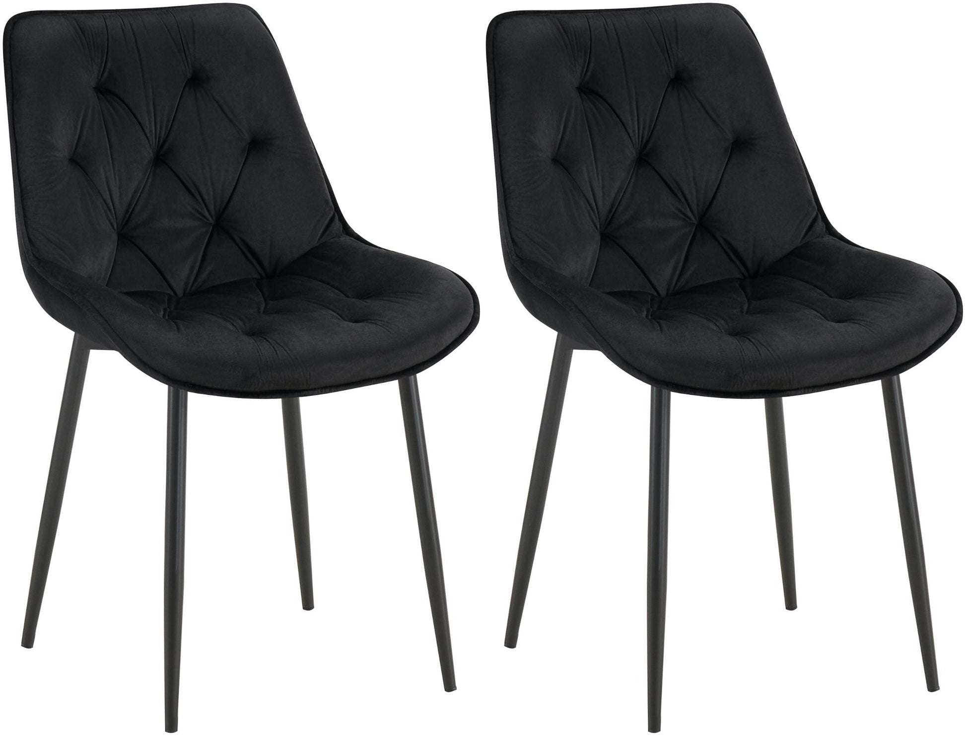 2er Set Esszimmerstuhl Wallace Samt - homemem39