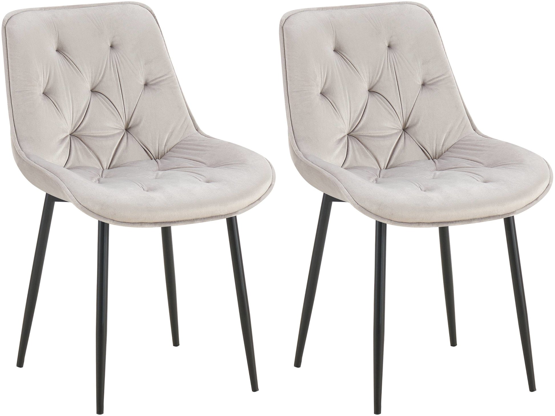2er Set Esszimmerstuhl Wallace Samt - homemem39
