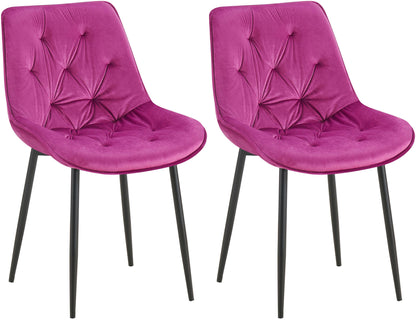 2er Set Esszimmerstuhl Wallace Samt - homemem39