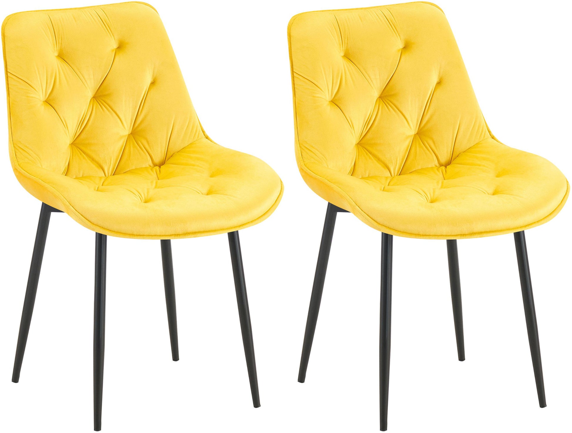 2er Set Esszimmerstuhl Wallace Samt - homemem39