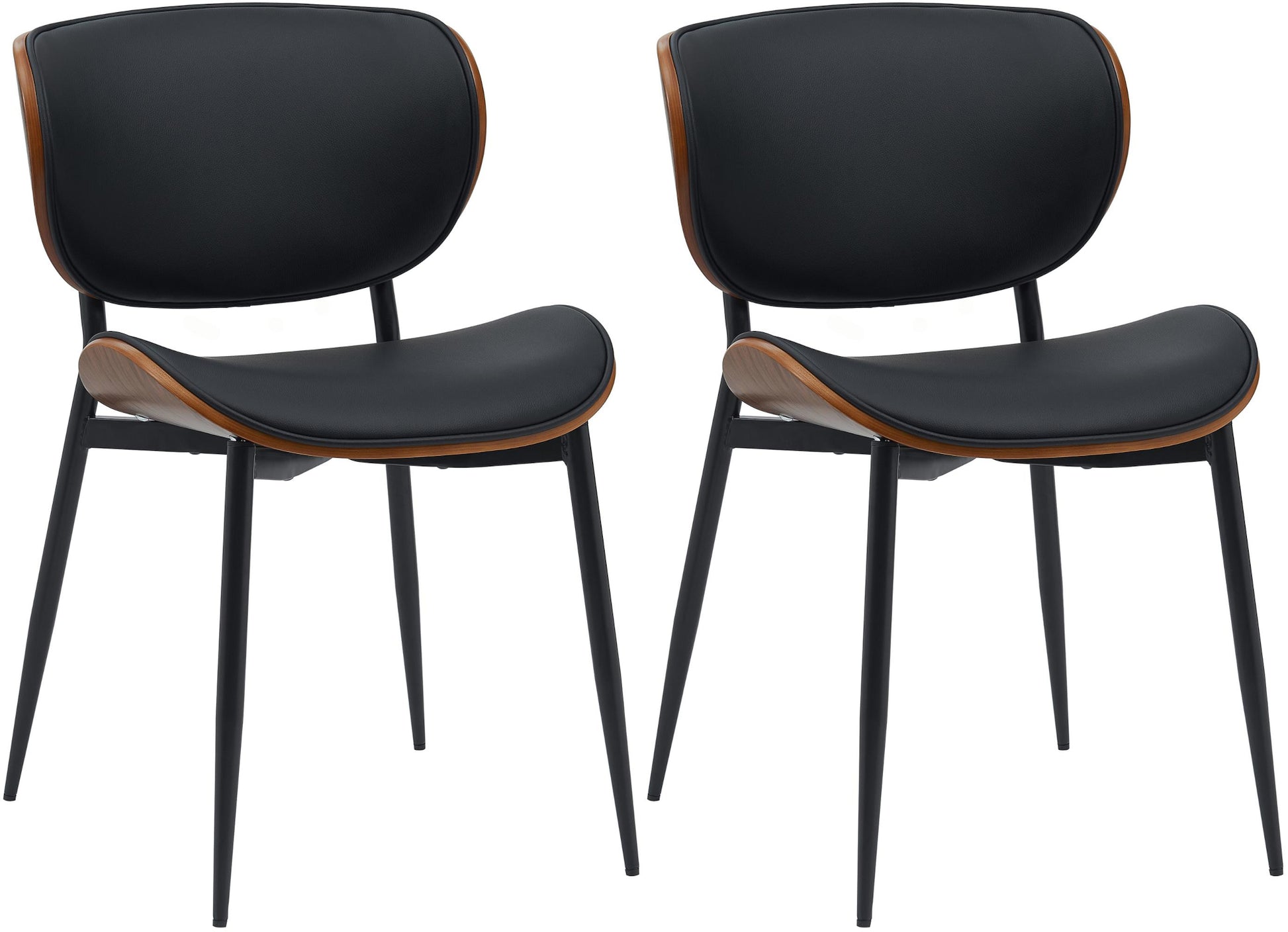 2er Set Esszimmerstuhl Enid Kunstleder- oder Stoffbezug - homemem39