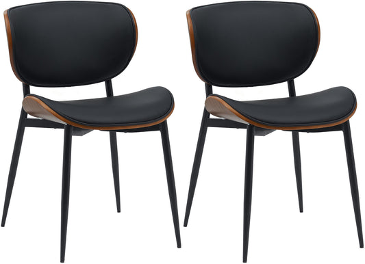 2er Set Esszimmerstuhl Enid Kunstleder- oder Stoffbezug - homemem39