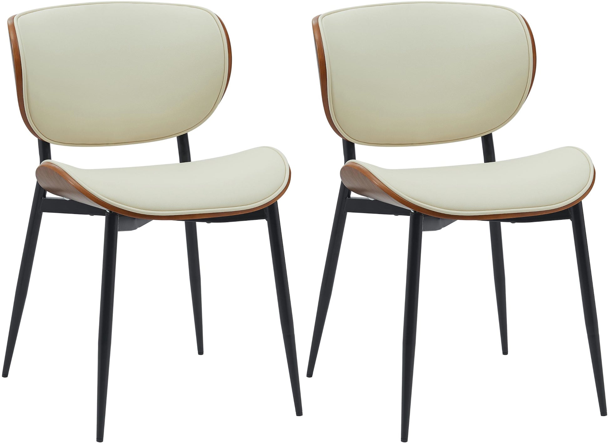 2er Set Esszimmerstuhl Enid Kunstleder- oder Stoffbezug - homemem39