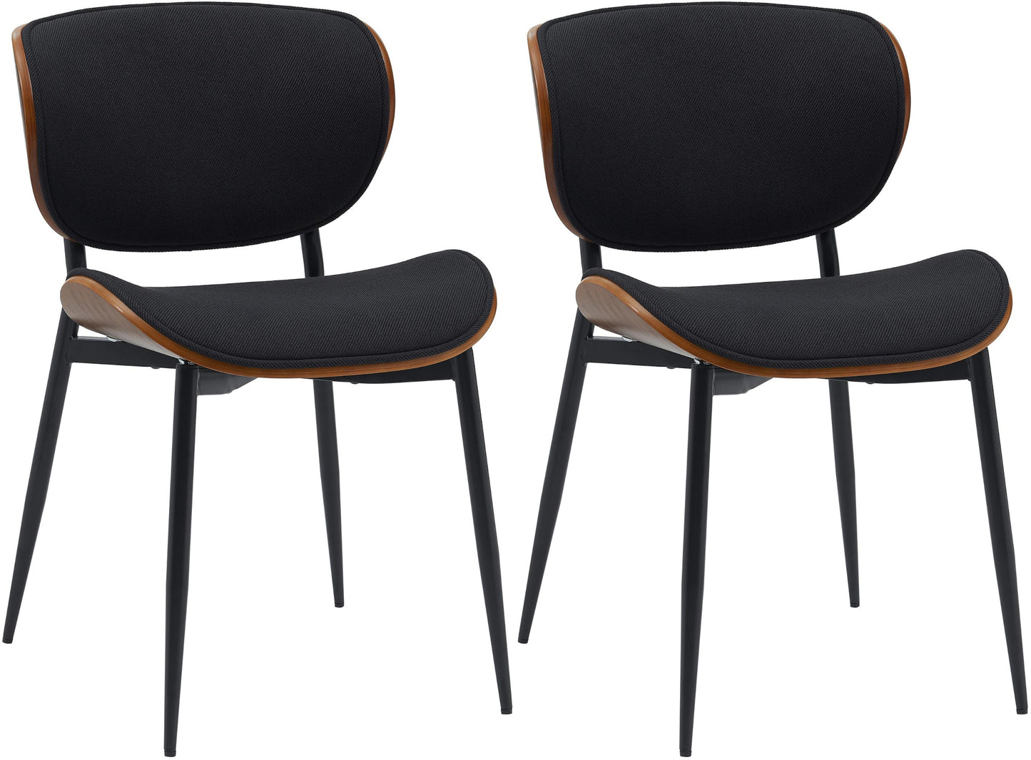 2er Set Esszimmerstuhl Enid Kunstleder- oder Stoffbezug - homemem39