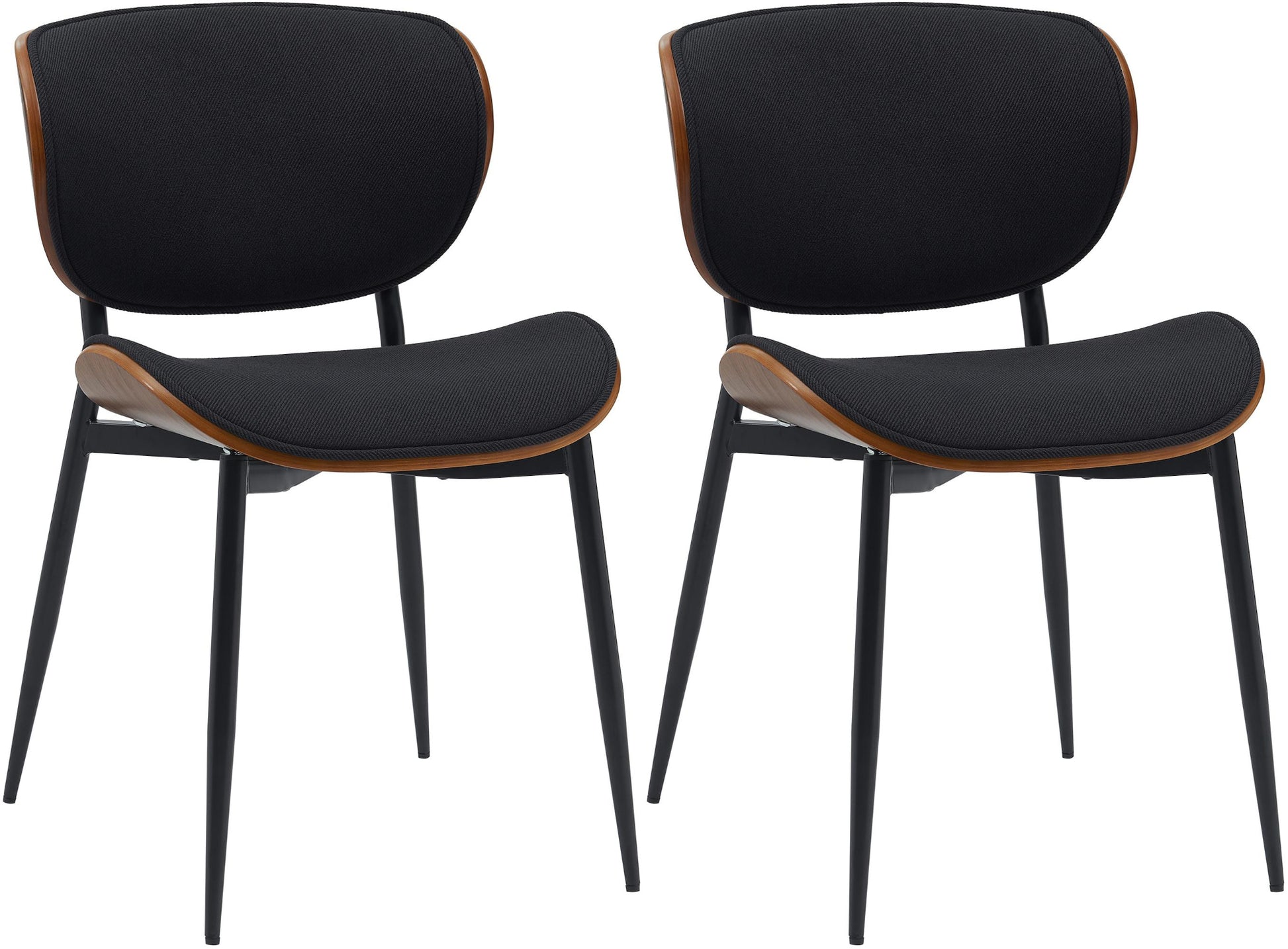 2er Set Esszimmerstuhl Enid Kunstleder- oder Stoffbezug - homemem39