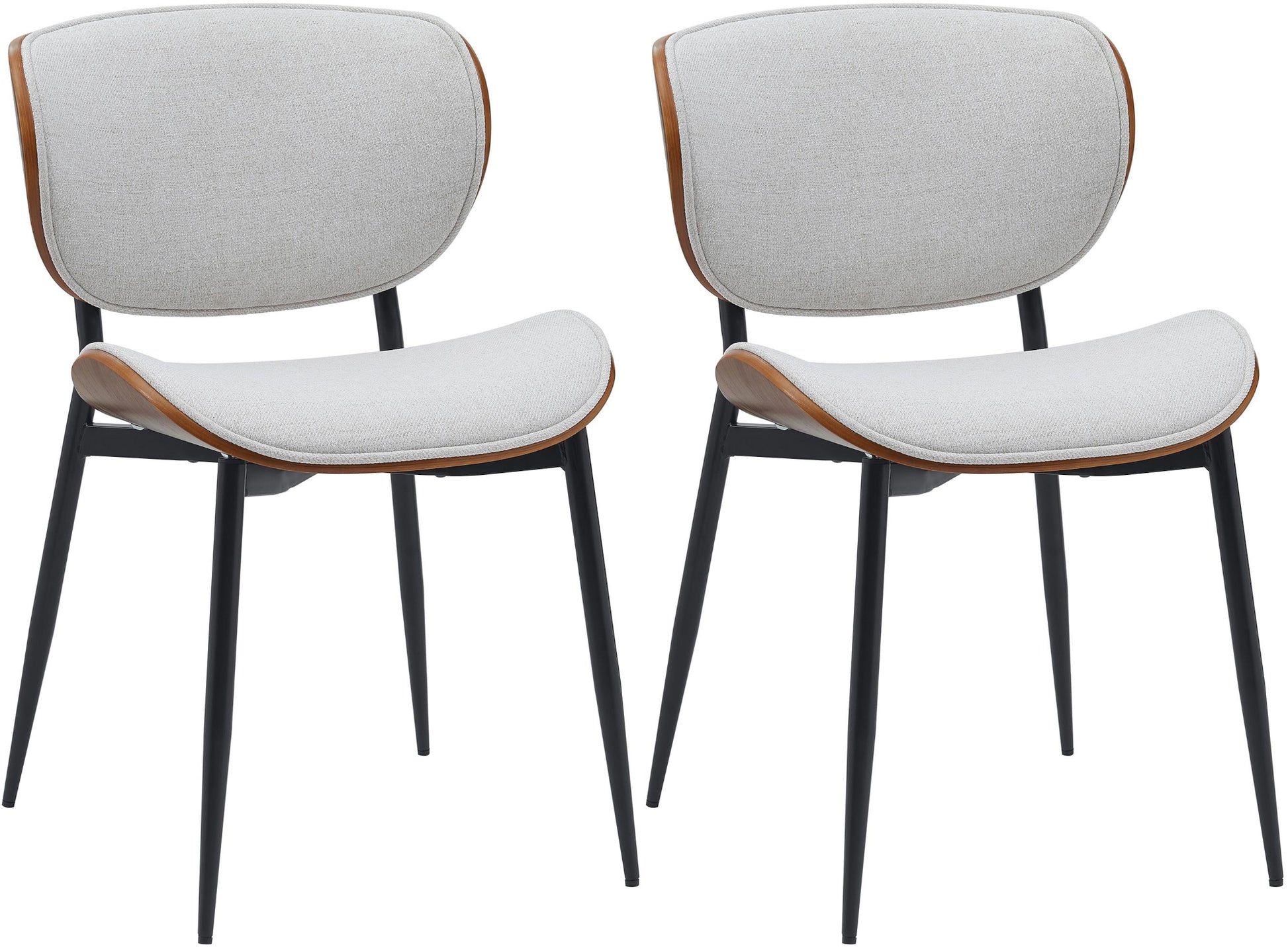 2er Set Esszimmerstuhl Enid Kunstleder- oder Stoffbezug - homemem39