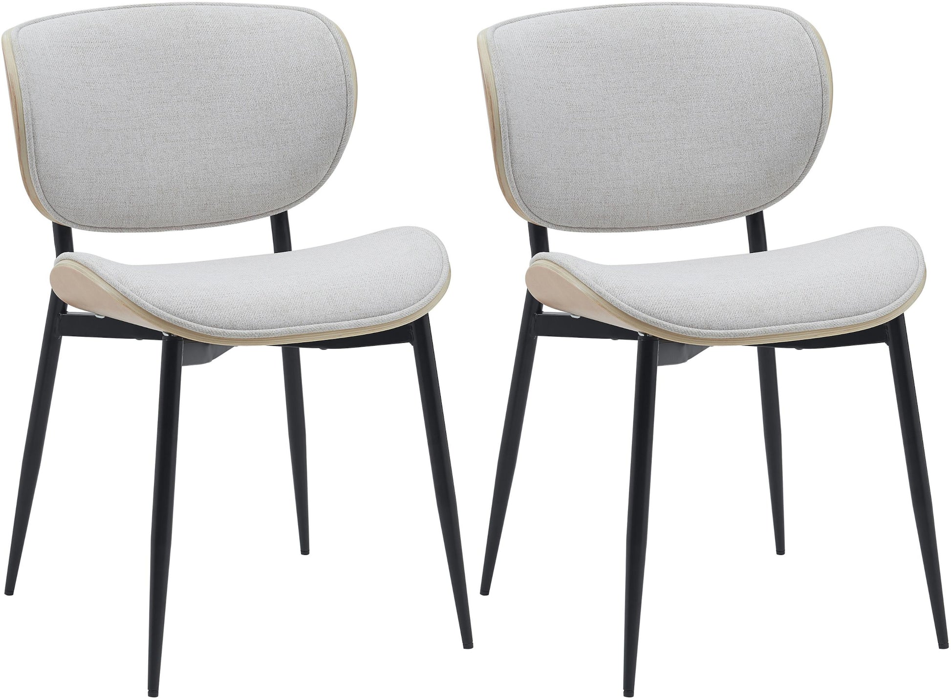 2er Set Esszimmerstuhl Enid Kunstleder- oder Stoffbezug - homemem39
