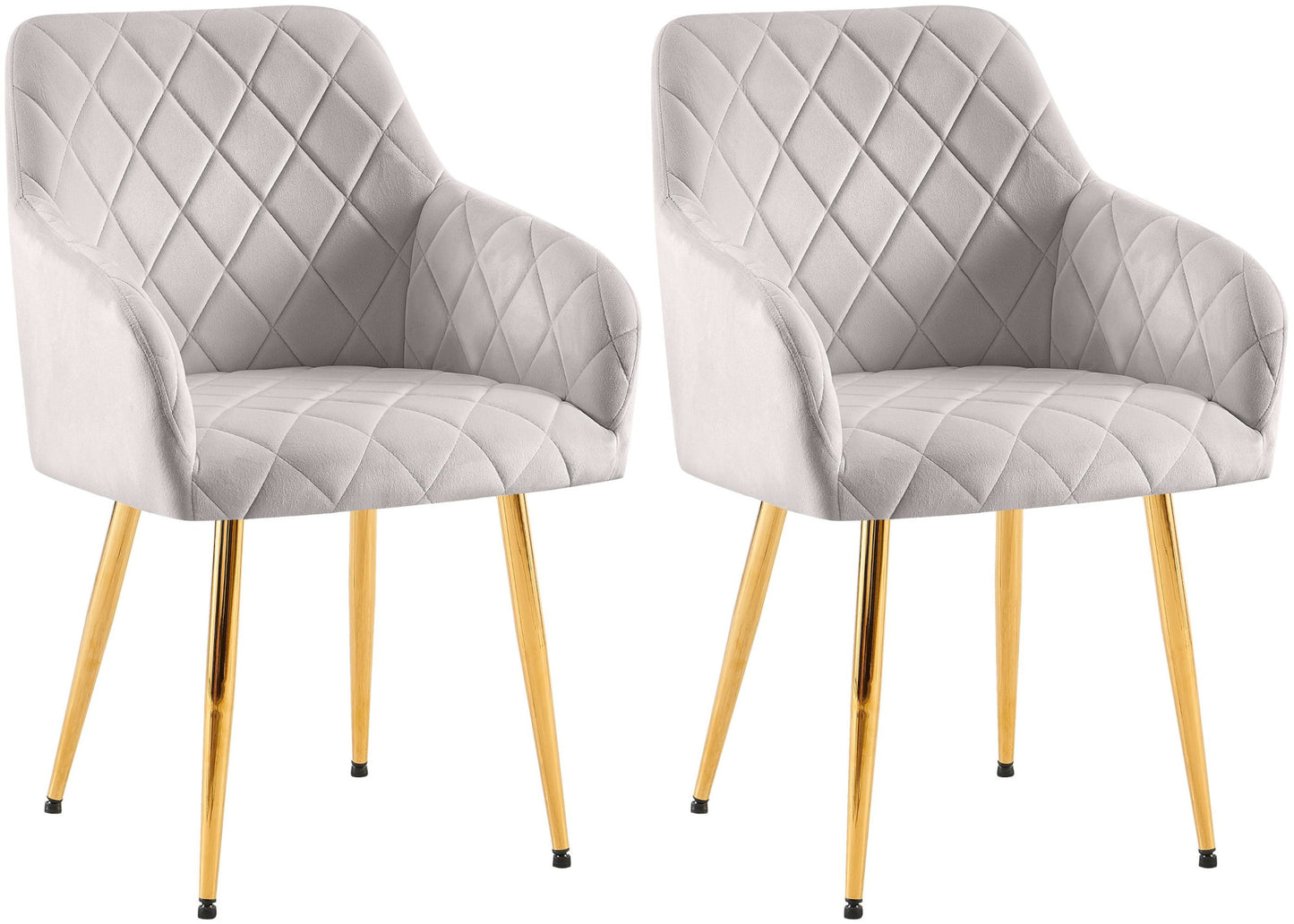 2er Set Esszimmerstühle Monett Samt - homemem39