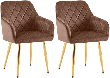 2er Set Esszimmerstühle Monett Samt - homemem39