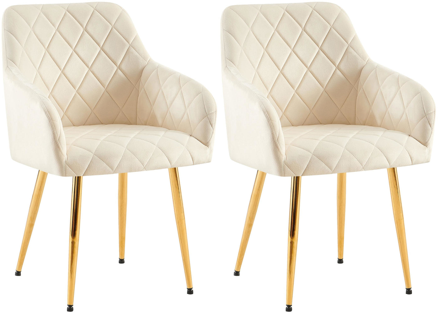 2er Set Esszimmerstühle Monett Samt - homemem39