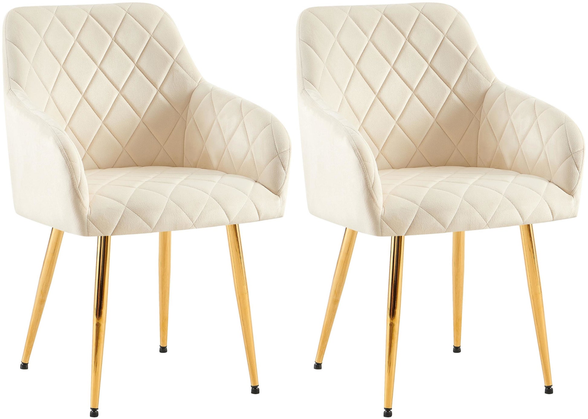 2er Set Esszimmerstühle Monett Samt - homemem39