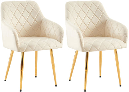 2er Set Esszimmerstühle Monett Samt - homemem39