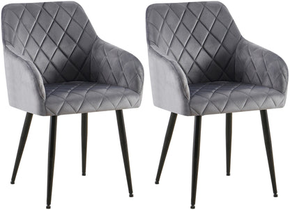 2er Set Esszimmerstühle Monett Samt - homemem39