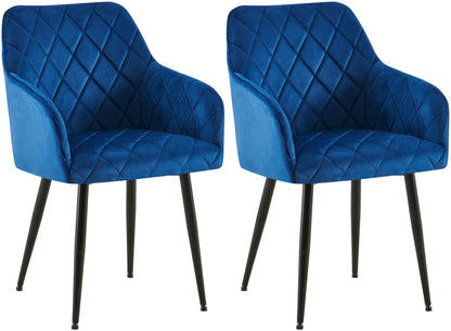 2er Set Esszimmerstühle Monett Samt - homemem39