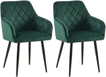 2er Set Esszimmerstühle Monett Samt - homemem39