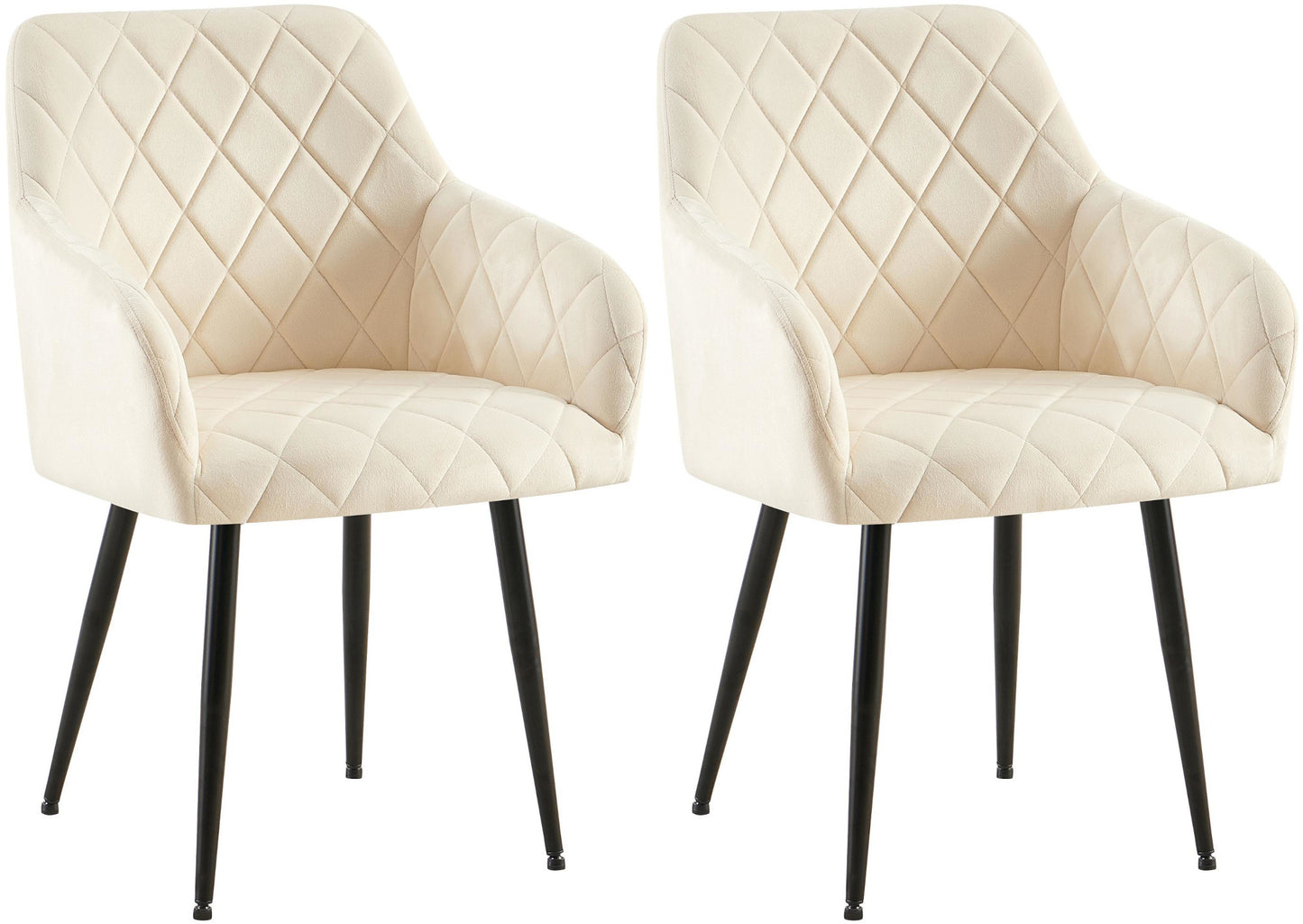 2er Set Esszimmerstühle Monett Samt - homemem39