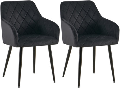 2er Set Esszimmerstühle Monett Samt - homemem39