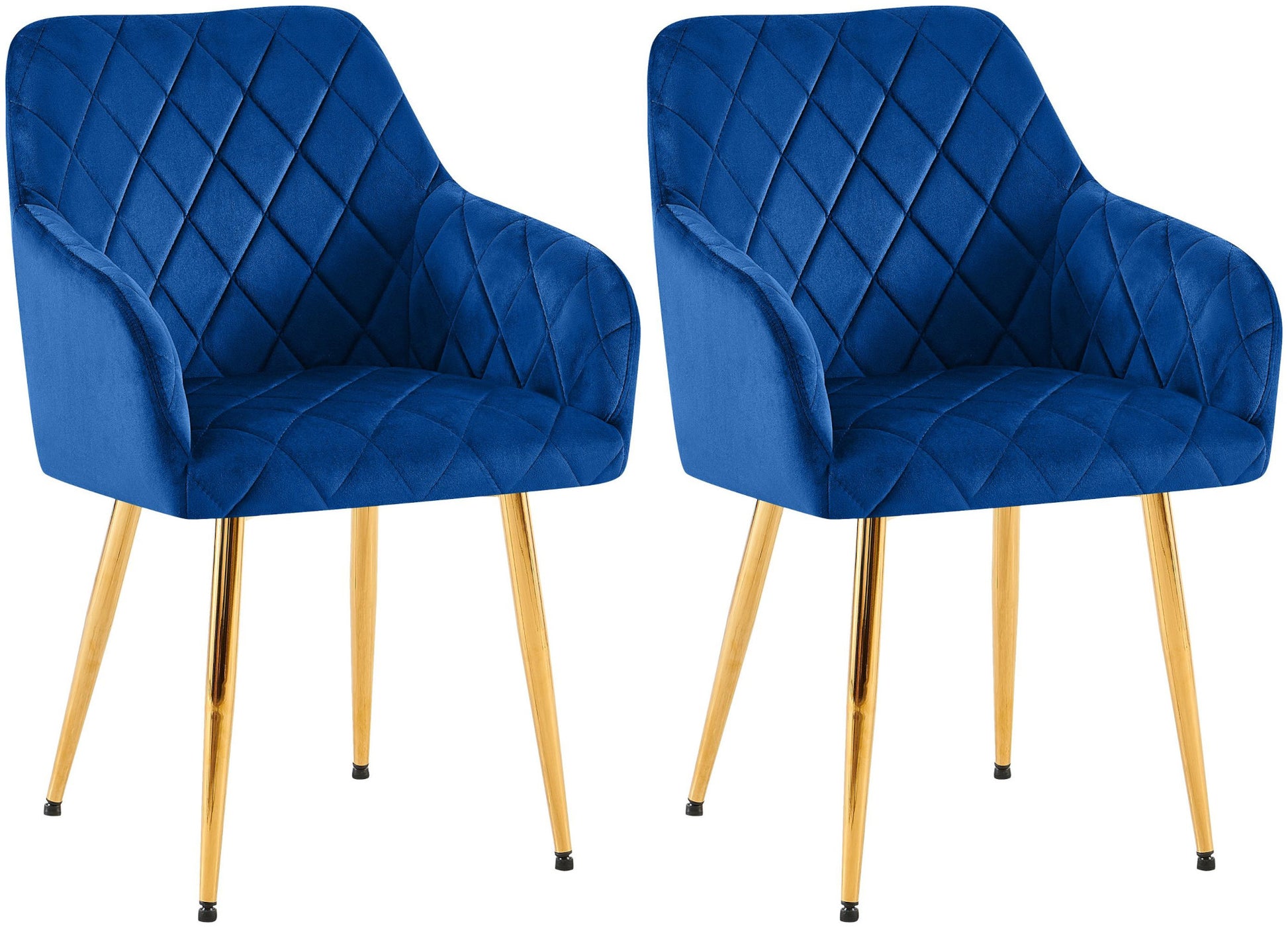 2er Set Esszimmerstühle Monett Samt - homemem39