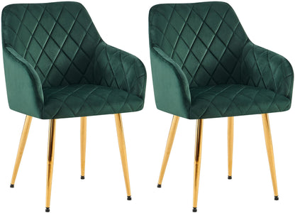 2er Set Esszimmerstühle Monett Samt - homemem39