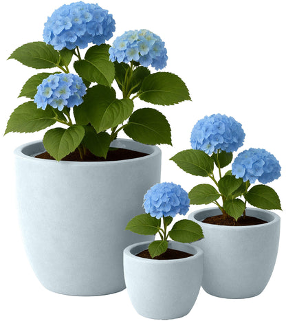 3er Set Pflanzkübel rund 1 - homemem39