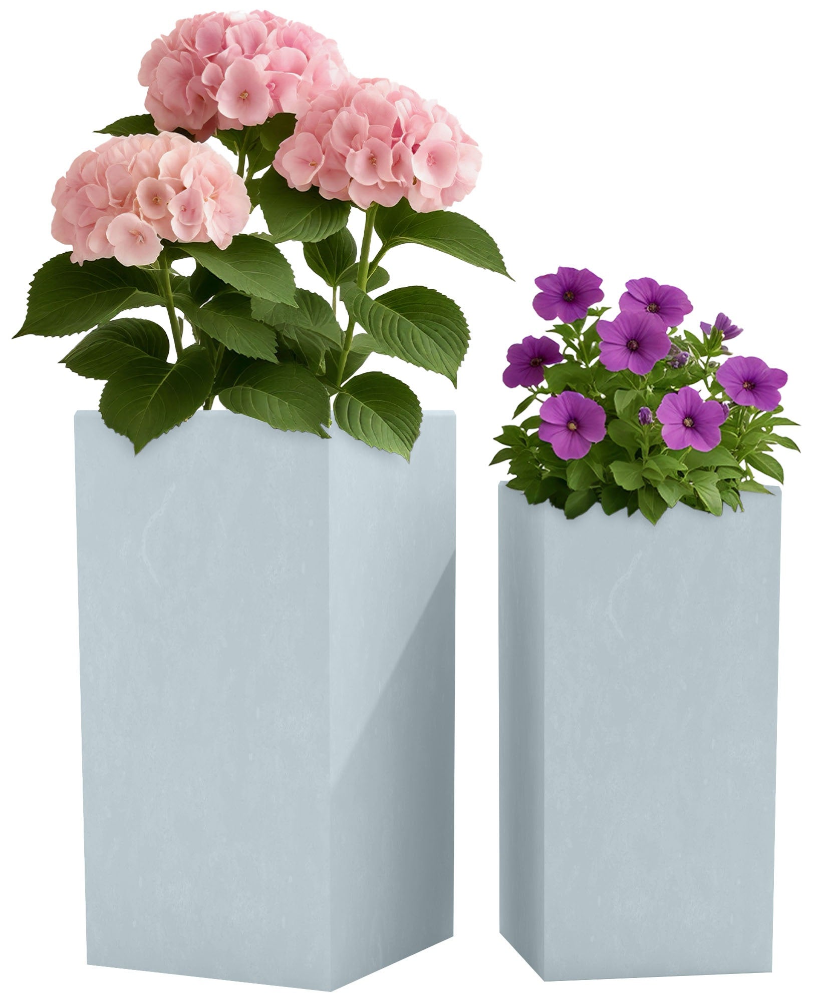 2er Set Pflanzkübel quadratisch 3 - homemem39