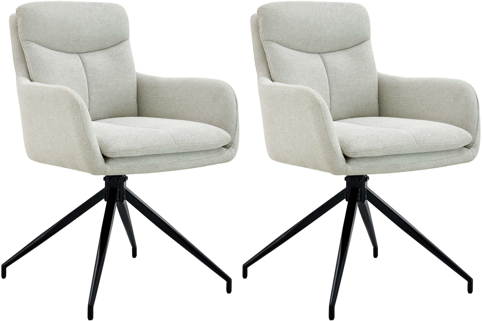 2er Set Esszimmerstuhl Somers Stoff - homemem39