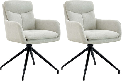 2er Set Esszimmerstuhl Somers Stoff - homemem39