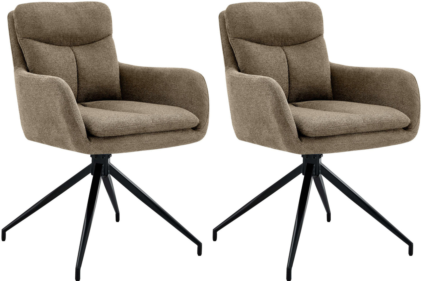 2er Set Esszimmerstuhl Somers Stoff - homemem39