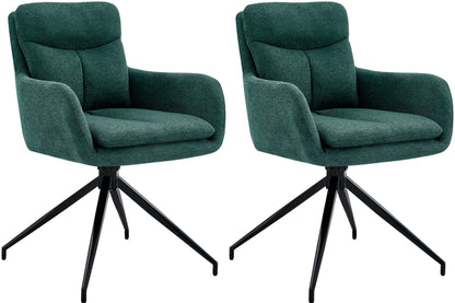 2er Set Esszimmerstuhl Somers Stoff - homemem39