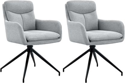 2er Set Esszimmerstuhl Somers Stoff - homemem39