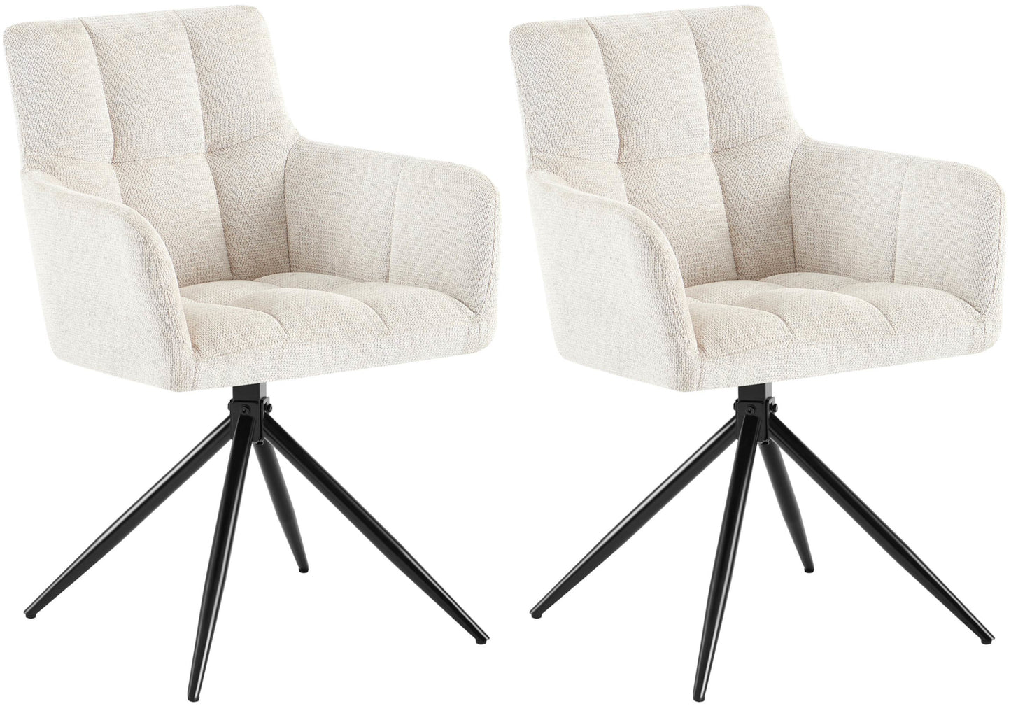 2er Set Esszimmerstuhl Jonah Stoff - homemem39
