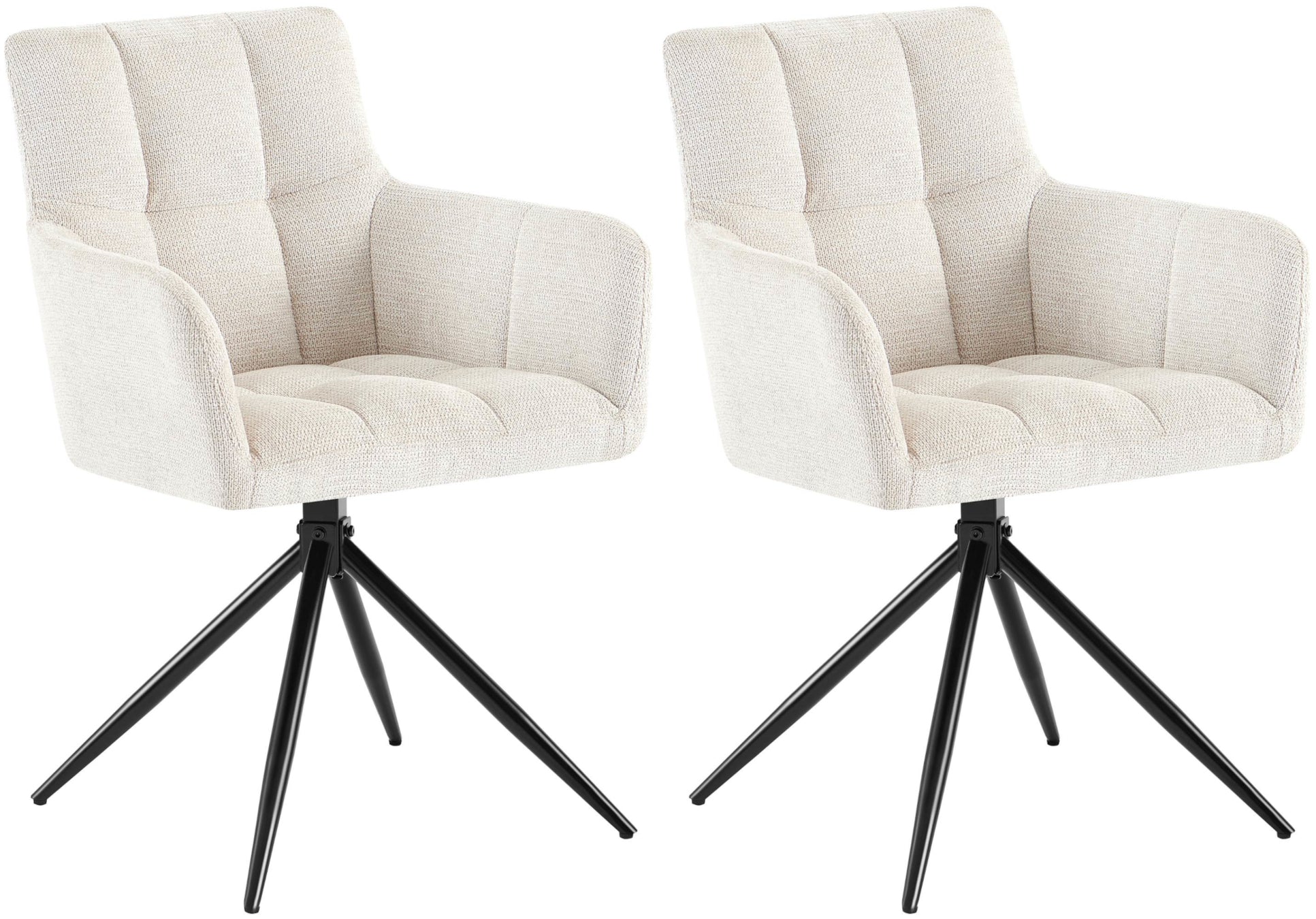 2er Set Esszimmerstuhl Jonah Stoff - homemem39