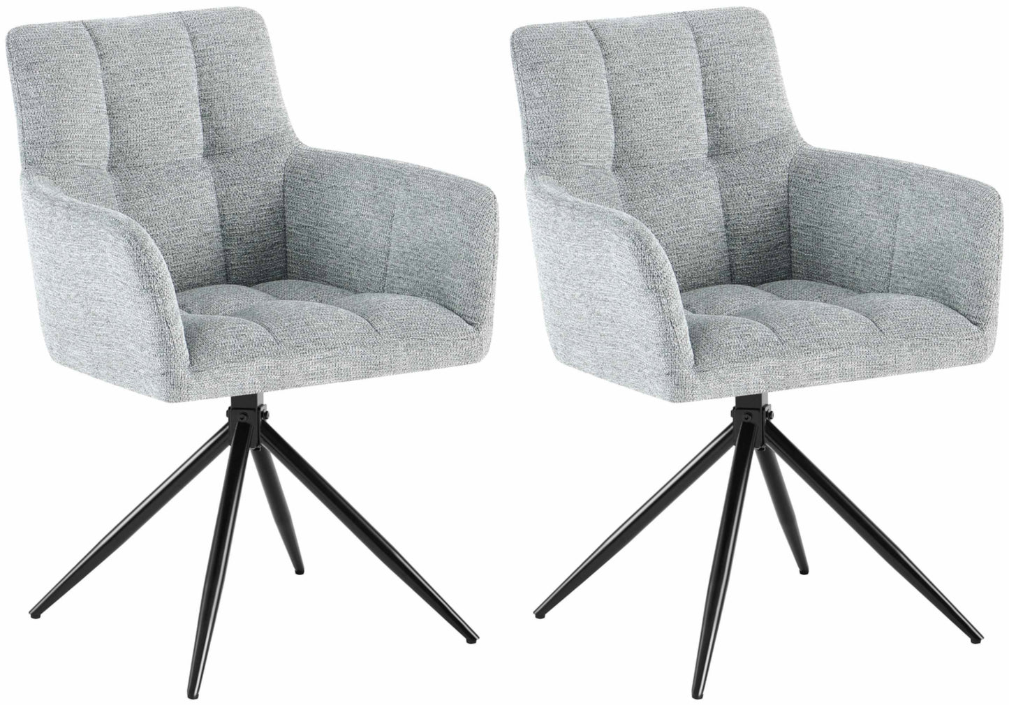 2er Set Esszimmerstuhl Jonah Stoff - homemem39
