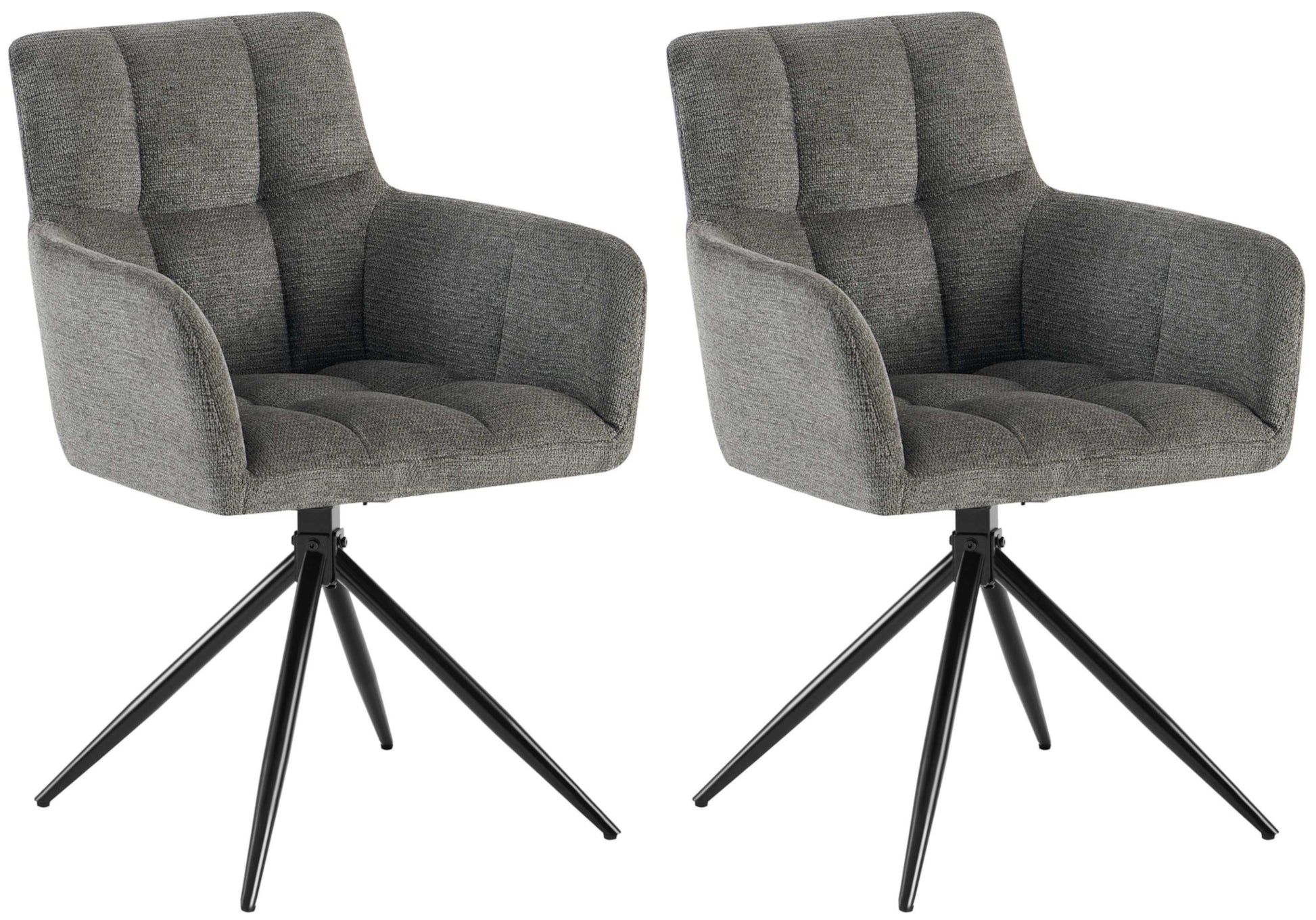 2er Set Esszimmerstuhl Jonah Stoff - homemem39