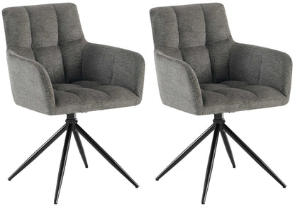 2er Set Esszimmerstuhl Jonah Stoff - homemem39