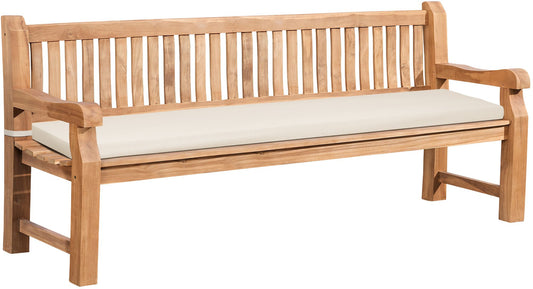 Gartenbank Teakholz Jackson mit Sitzkissen - homemem39