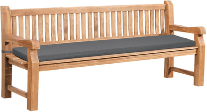 Gartenbank Teakholz Jackson mit Sitzkissen - homemem39