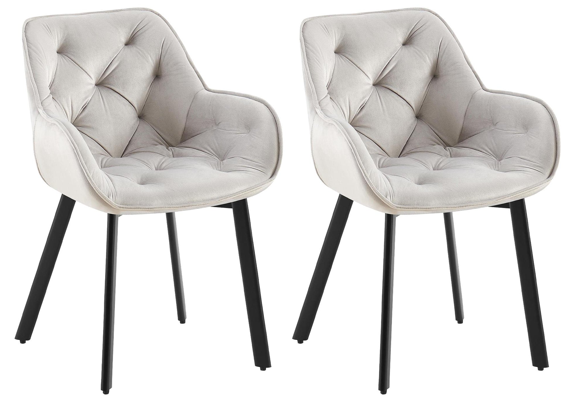 2er Set Drehbarer Esszimmerstuhl Antigo Samt - homemem39