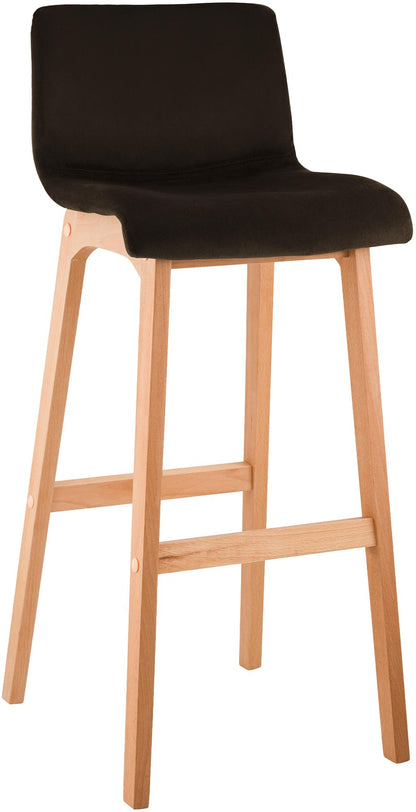 Barhocker Hover Samt Vierfußgestell Natura - homemem39
