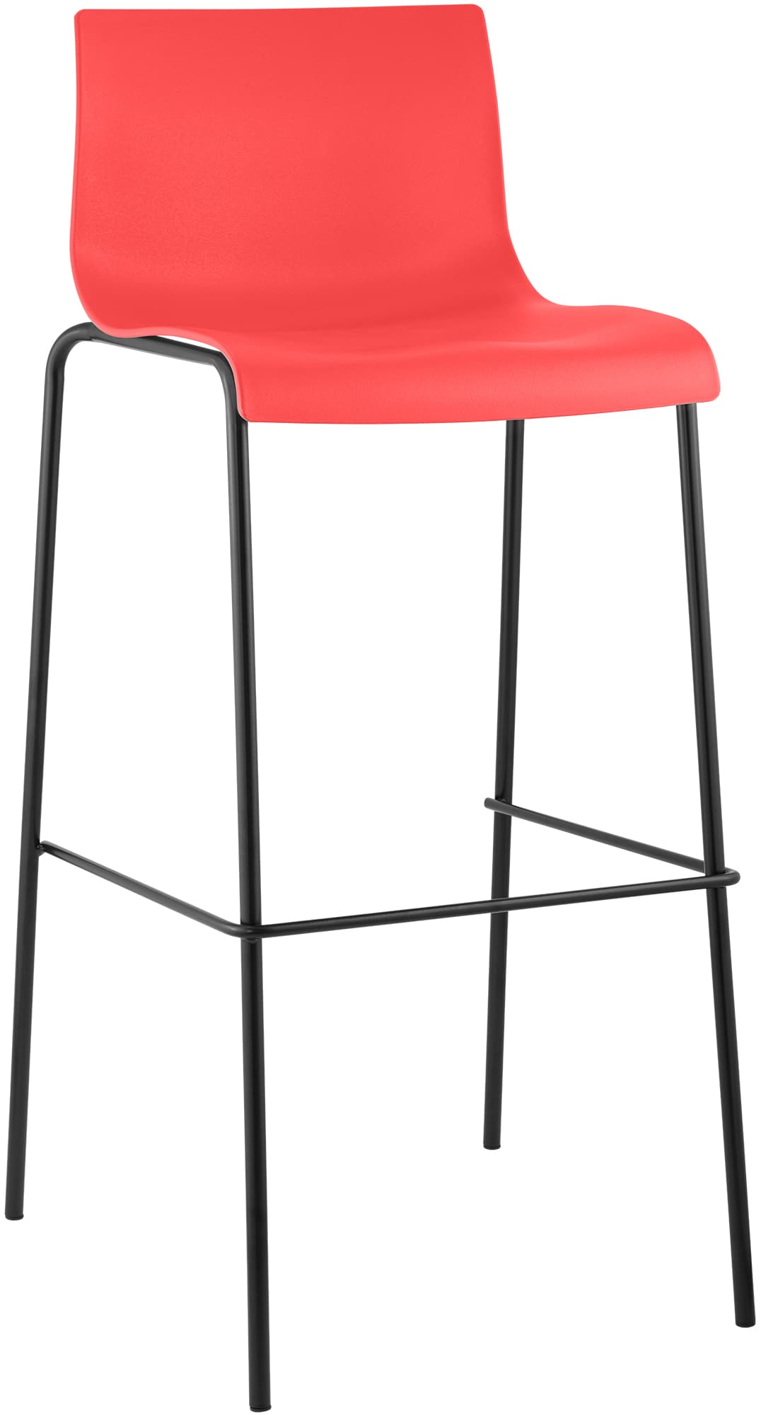 Barhocker Hover Kunststoff 4-Fuß Gestell | homemem39