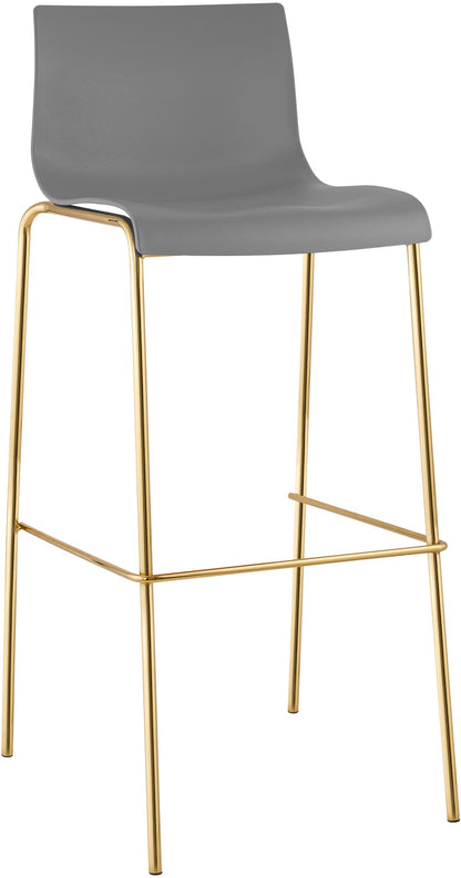 Barhocker Hover Kunststoff Vierfußgestell Gold | homemem39